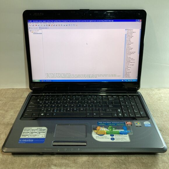 VTG Asus X61S 15.6" – 3GB RAM 60GB SSD Windows XP Pro Retro Gaming Laptop CD/DVD - Picture 16 of 16
